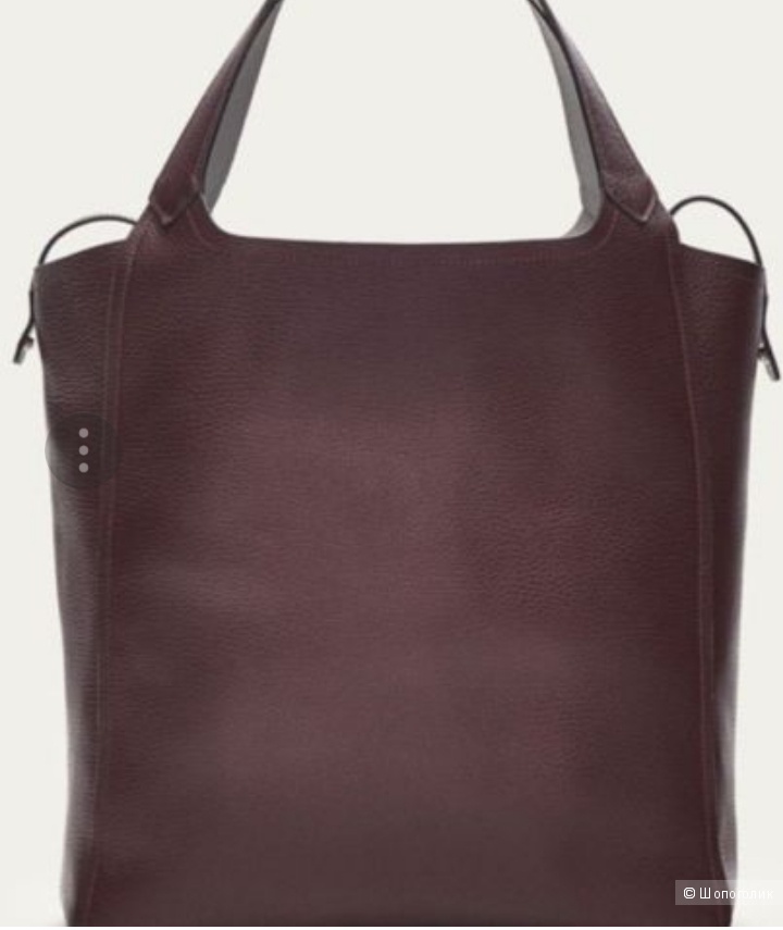 Massimo Dutti: двусторонняя сумка- шопер, кожа