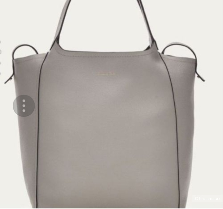 Massimo Dutti: двусторонняя сумка- шопер, кожа