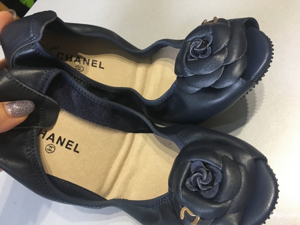 Балетки Chanel, размер 39. По стельке 24,5 см