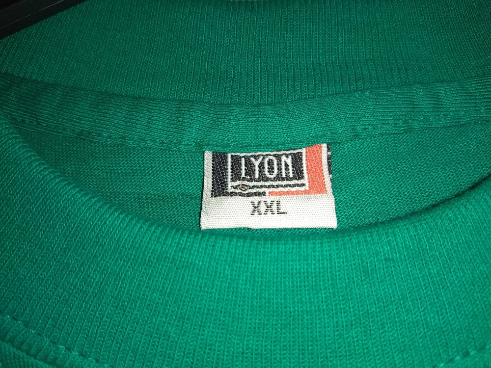 Футболка LYON, зелено-бирюзовая, размер XXL = 54-56+ (рос)