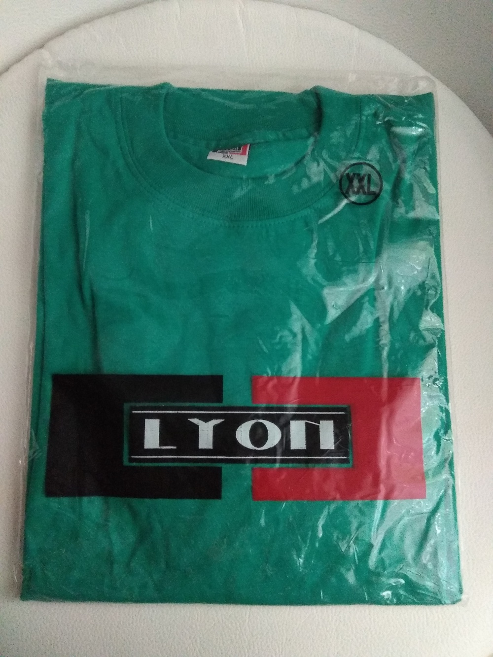 Футболка LYON, зелено-бирюзовая, размер XXL = 54-56+ (рос)