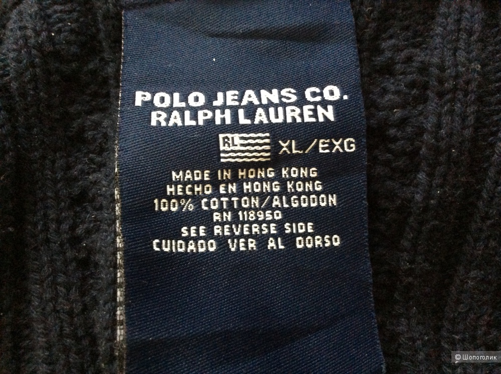 Джемпер с капюшоном Ralph Lauren Polo Jeans р. XL (на 46-48-50)