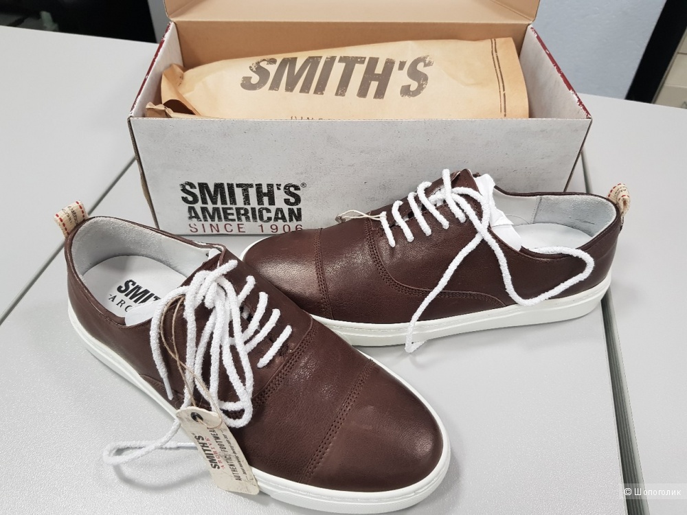 Кожанные ботинки smith'S american, размер 40