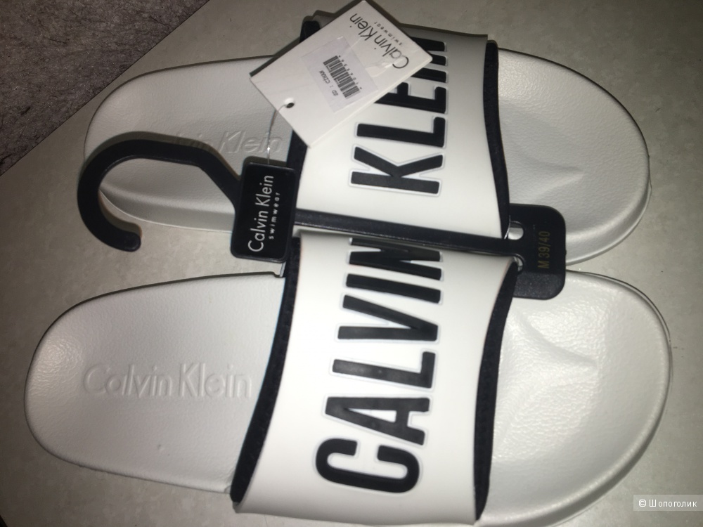 Тапочки сланцы шлепки Calvin Klein размер 39-40