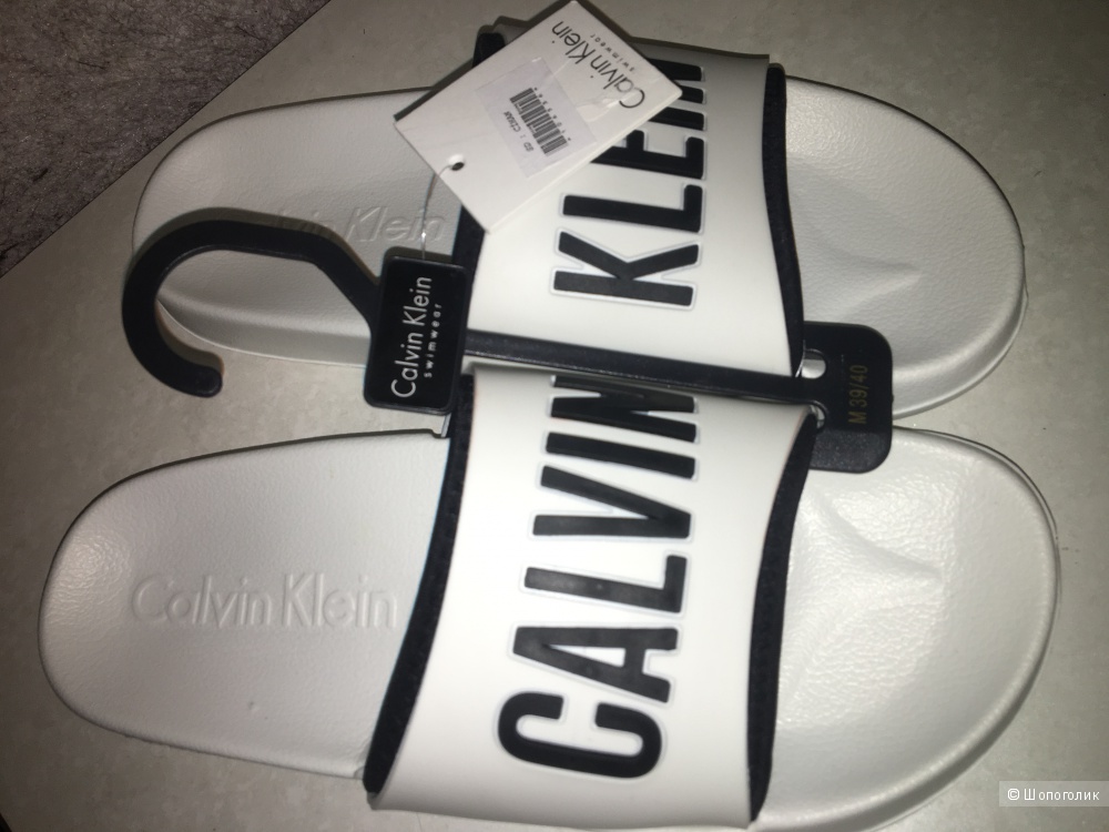 Тапочки сланцы шлепки Calvin Klein размер 39-40