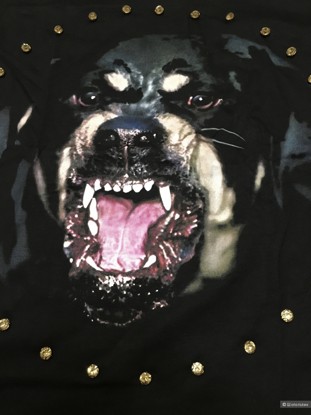 Женская футболка Givenchy Dog, размер S, на рос. 42-44