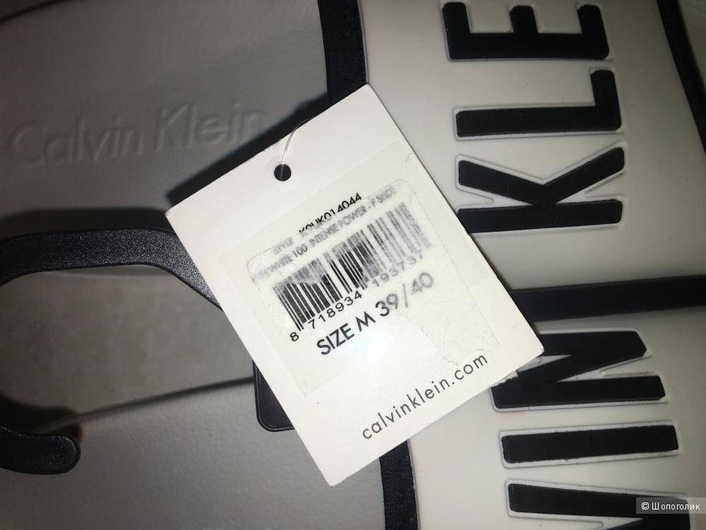Тапочки сланцы шлепки Calvin Klein размер 39-40