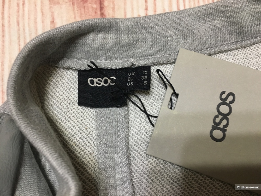 Кожаный топ оверсайз Asos. Размер UK10/38EUR/6US. Но рос. 44-46