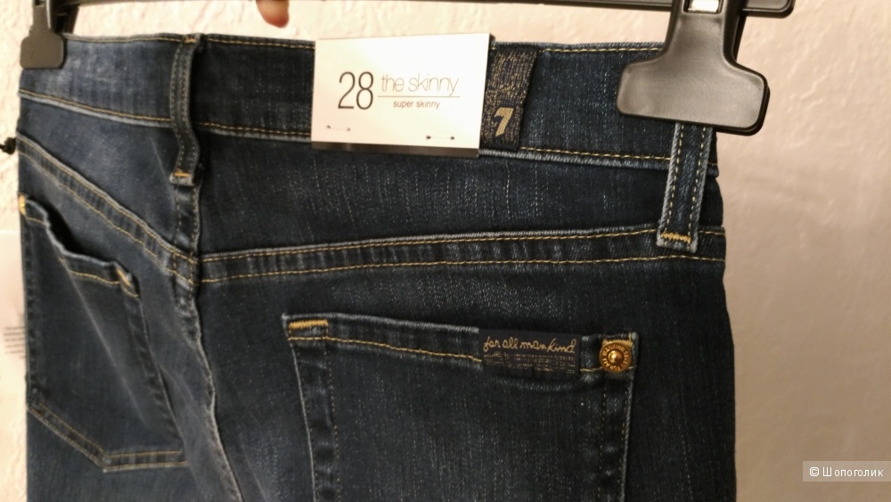 Джинсы-скинни 7 for all mankind US 28 (рос. 44)