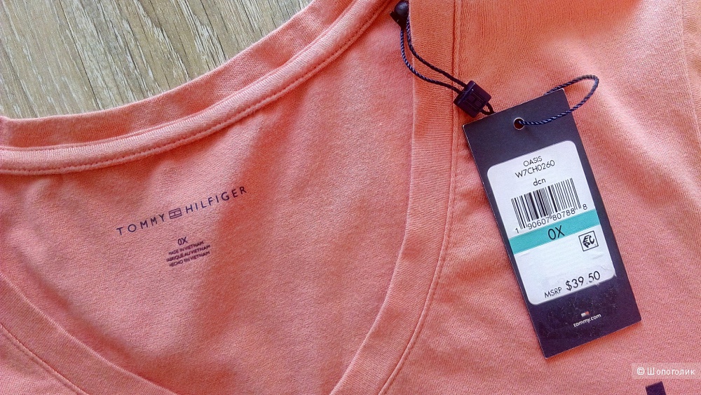 Футболка Tommy Hilfiger, размер 0X (plus size)