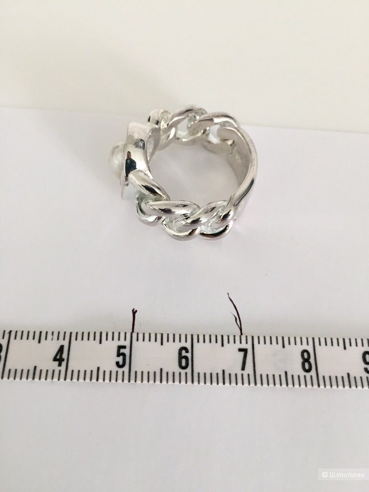 Кольцо Apart из стерлингового серебра 925 пробы со вставкой из жемчуга