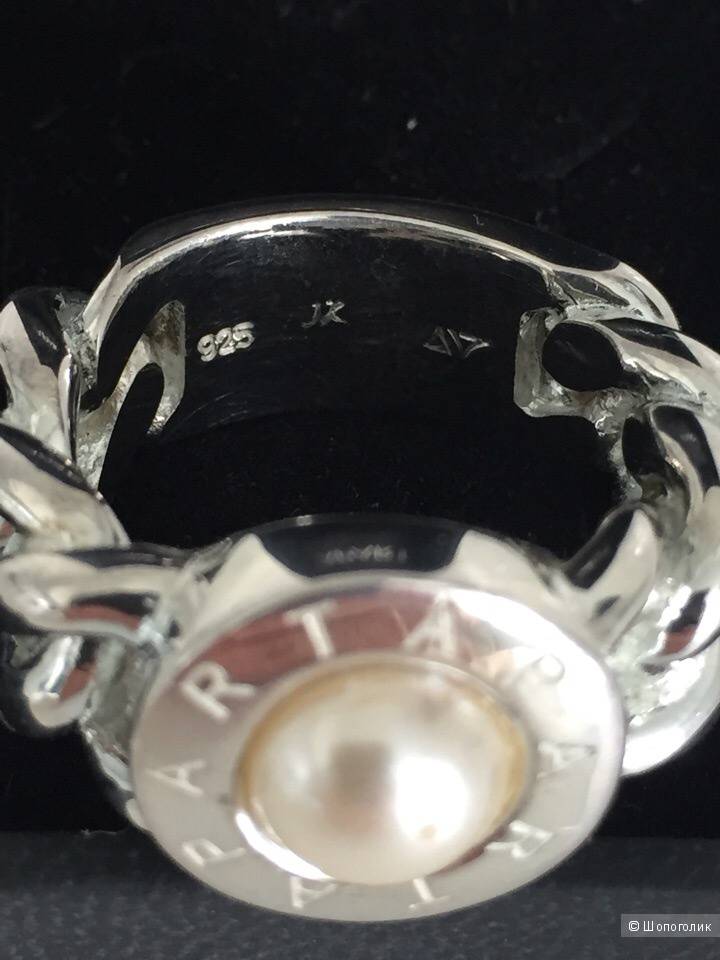 Кольцо Apart из стерлингового серебра 925 пробы со вставкой из жемчуга
