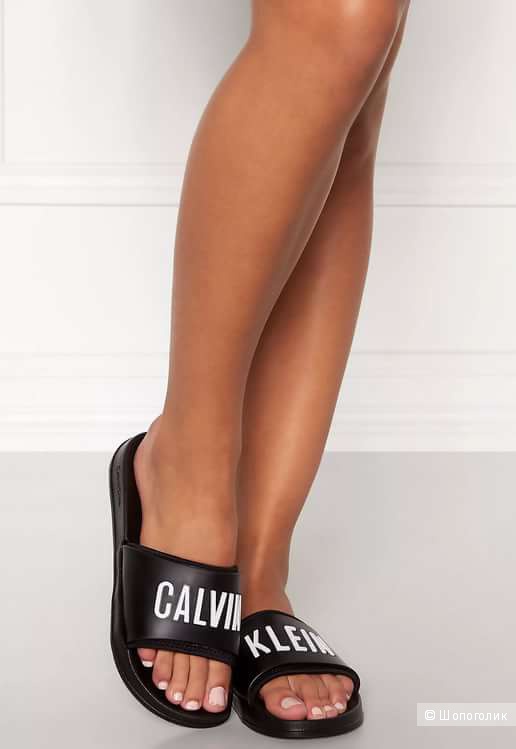Тапочки сланцы шлепки Calvin Klein размер 37-38