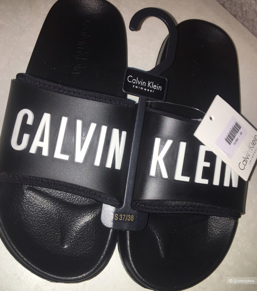 Тапочки сланцы шлепки Calvin Klein размер 37-38