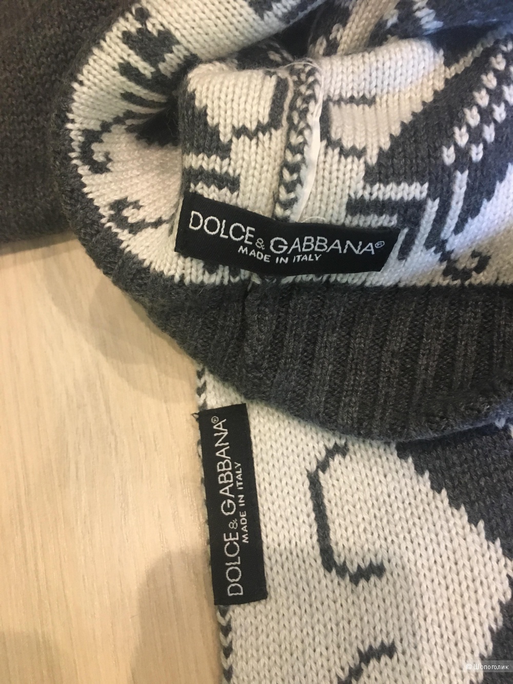 Комплект Dolce&Cabbana шапка+шарф