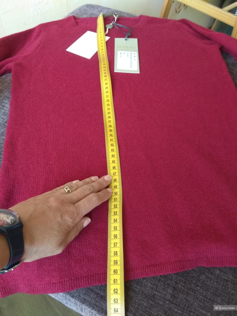 Кашемировый свитер N.PEAL в размере S (подойдёт на 42-44р)