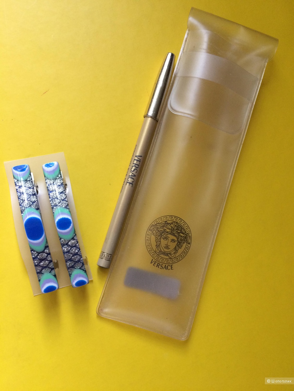 Карандаш Versace + две заколки