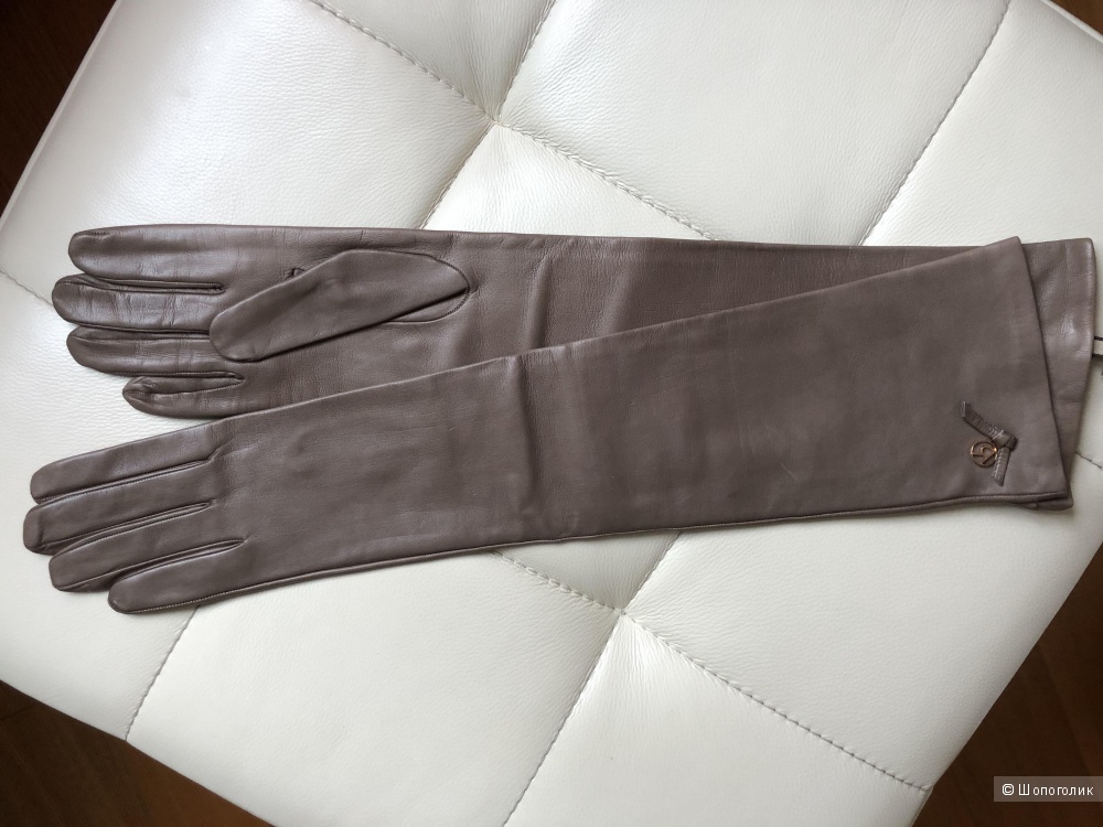 Длинные кожаные перчатки RinDi Италия 8