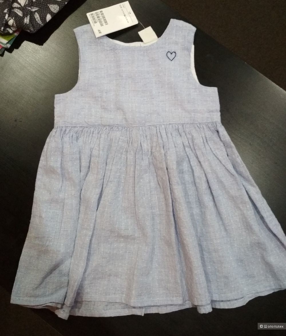 Комплект из трех платьев zara, hm 86-92