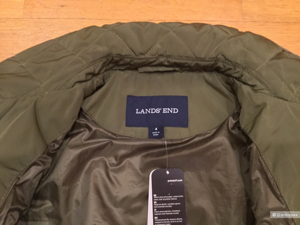 Стеганое полупальто Lands'end, р. 4