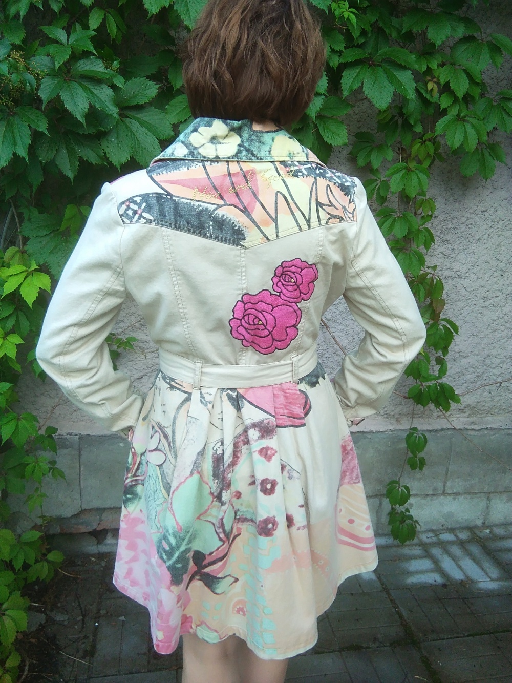 Джинсовый тренч, летнее пальто, платье, Desigual, размер евр.42