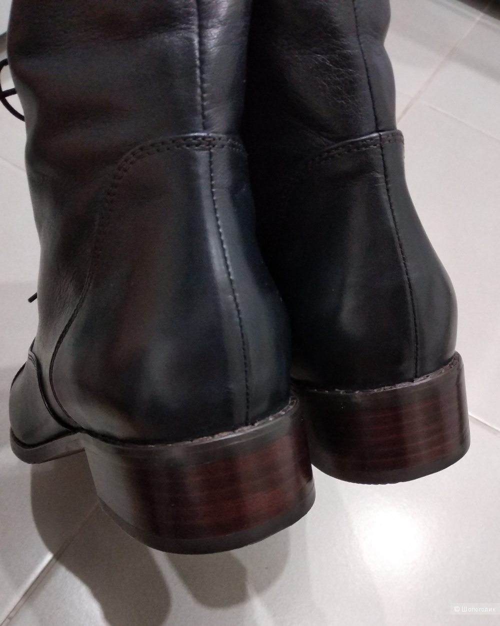 Ботинки, TJ Collection, р.38-39 (иссиня-черный цвет)