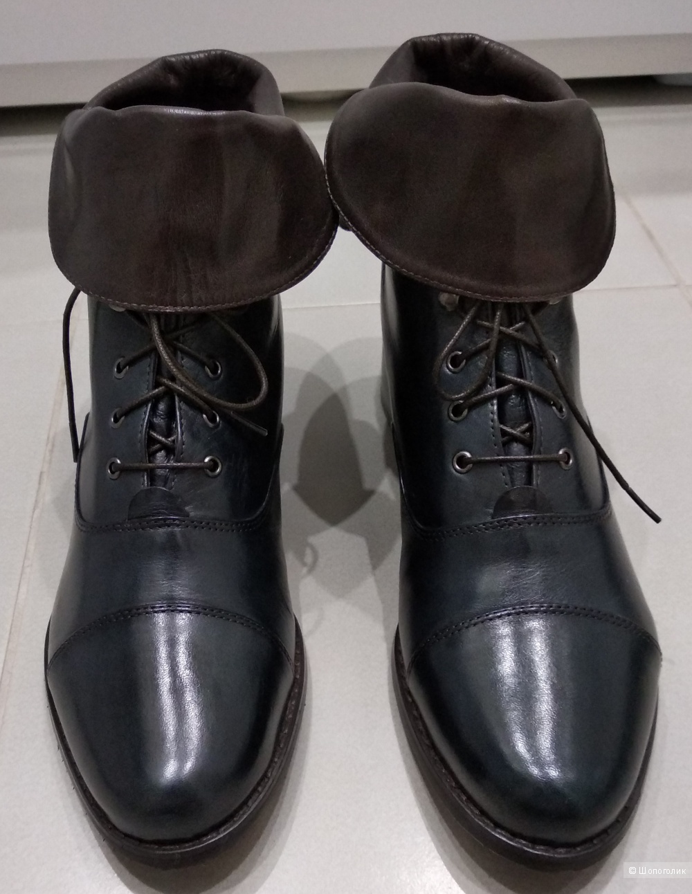 Ботинки, TJ Collection, р.38-39 (иссиня-черный цвет)