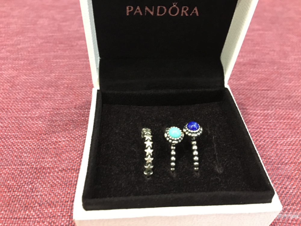 Колечки Pandora, размер 17
