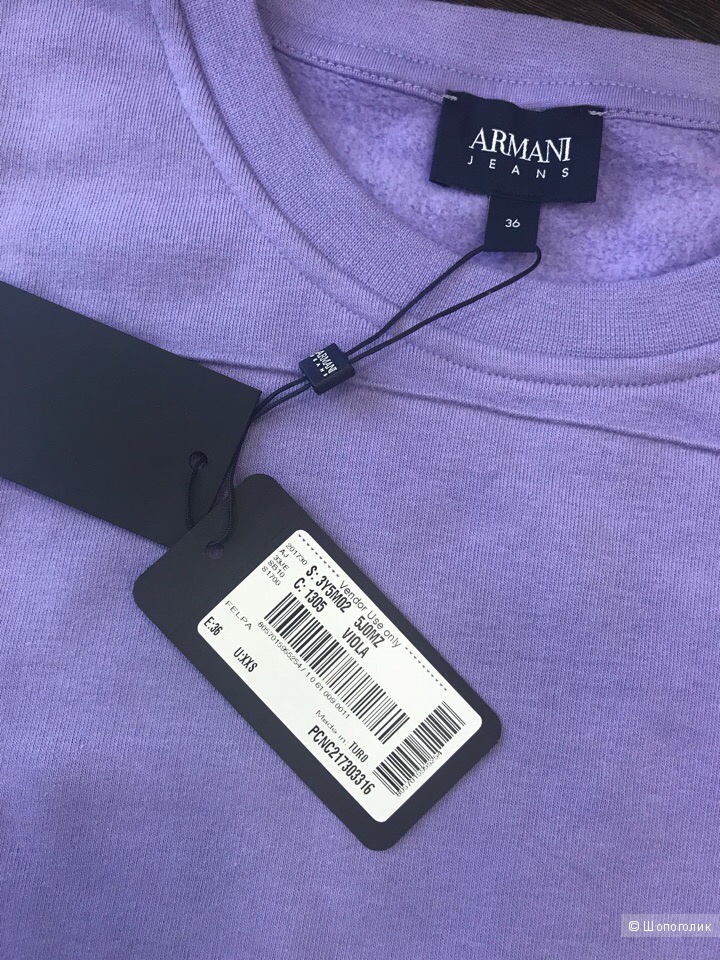 Женский свитшот Armani Jeans, размер XXS, XS, S, M