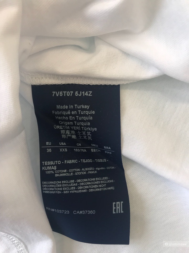 Женская футболка Armani Jeans, размер 36, 40