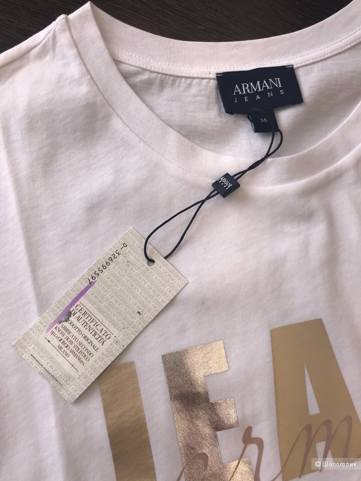Женская футболка Armani Jeans, размер 36, 40