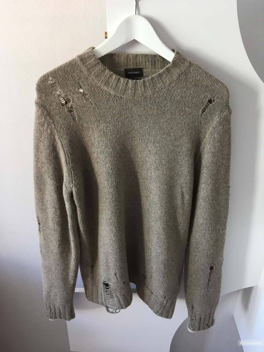 Свитер Diesel K-Verde Distressed Alpaca 50, L