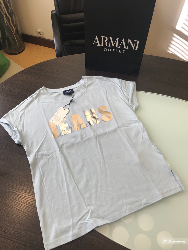 Женская футболка Armani Jeans, размеры 38, 42