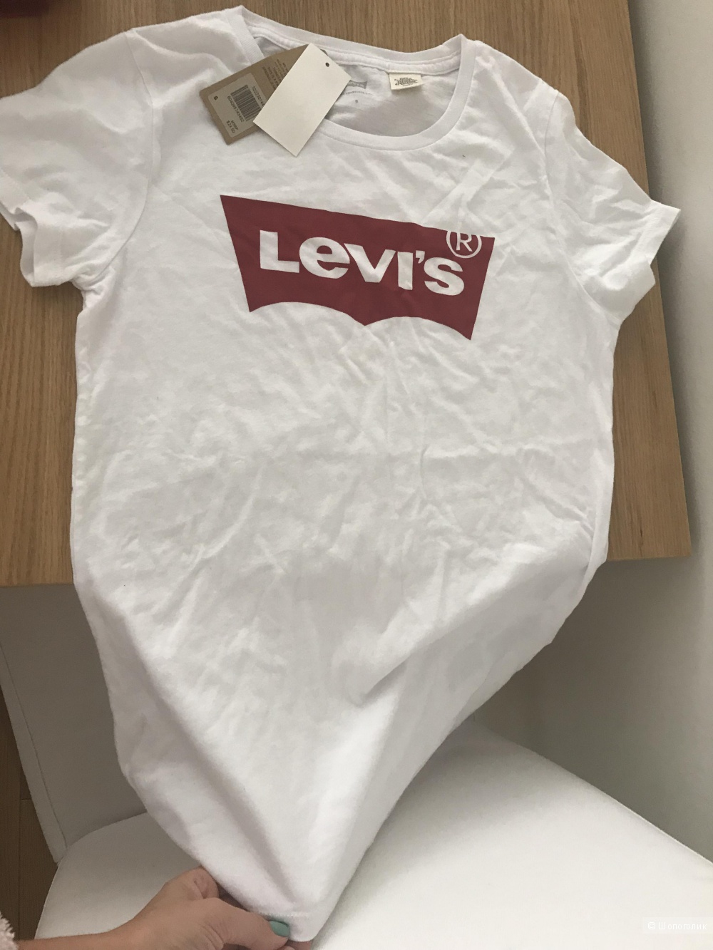 Футболка Levi’s белая с лого размер S