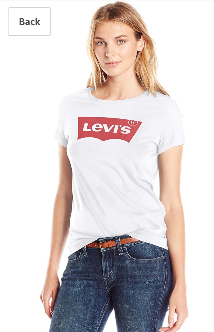 Футболка Levi’s белая с лого размер S