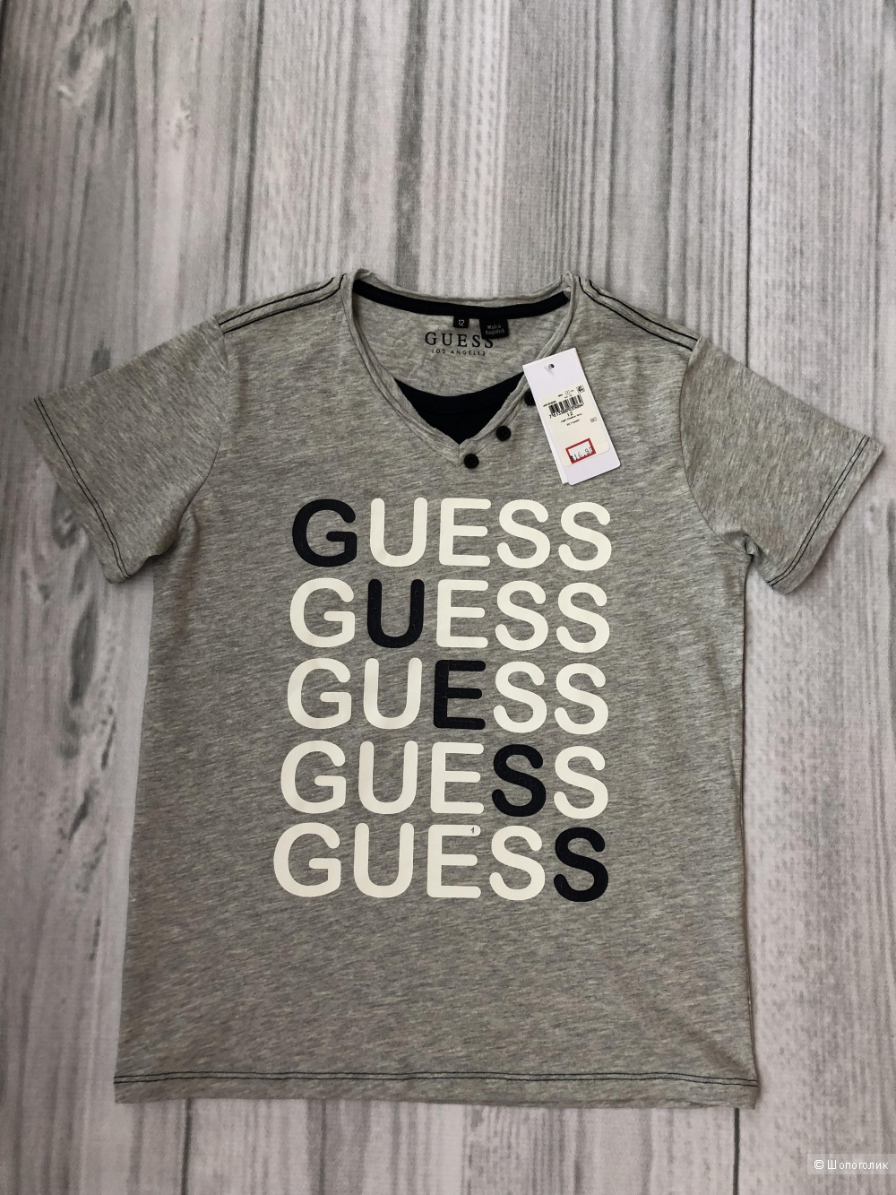 Футболка для мальчика Guess, размер 10-12 лет
