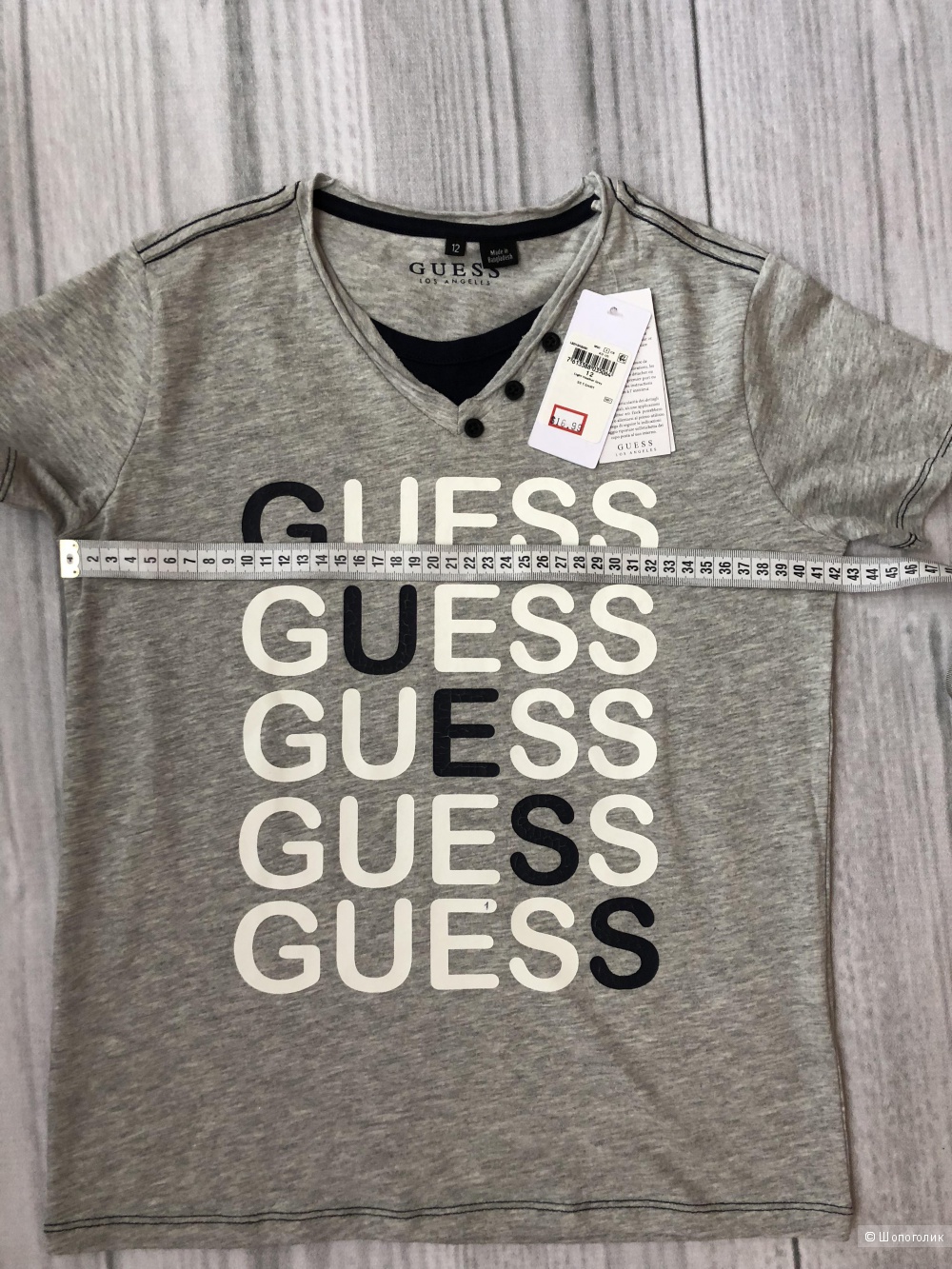Футболка для мальчика Guess, размер 10-12 лет