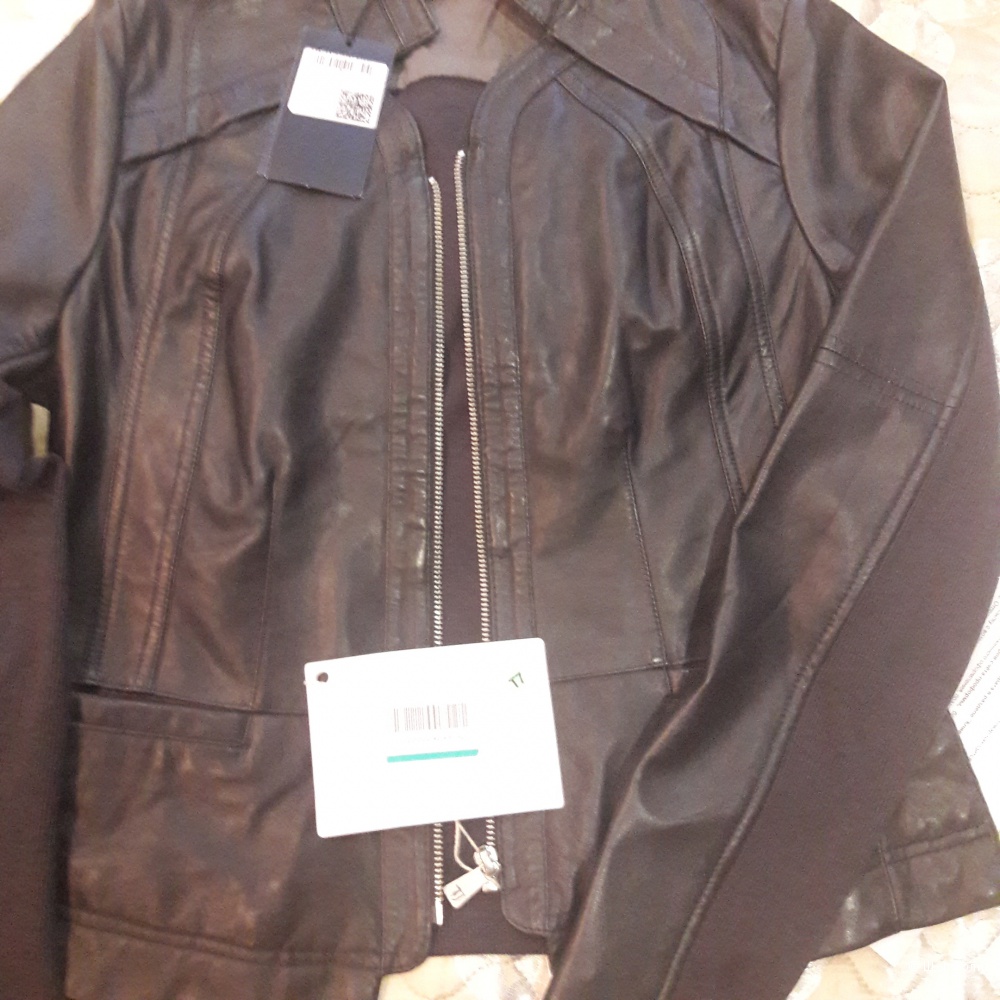 Кожаная куртка Trussardi Jeans размер 46 итал