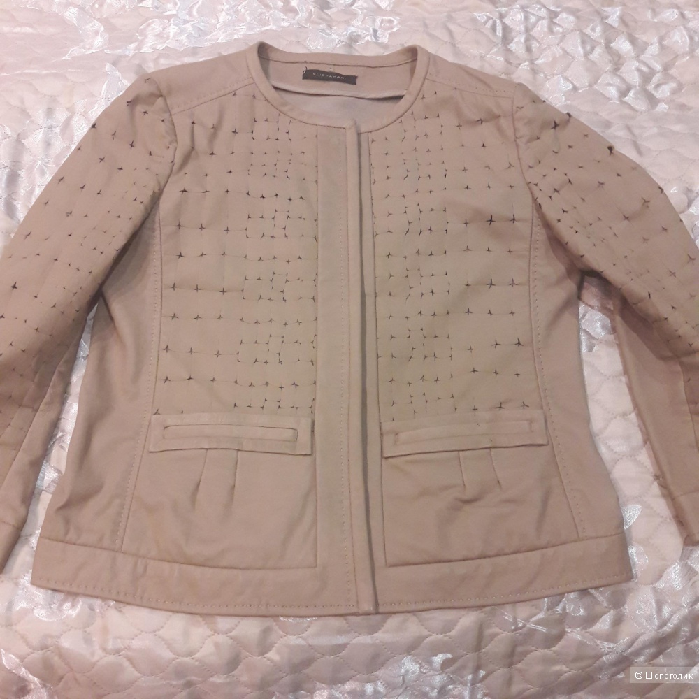 Кожаная куртка Elie Tahari размер 46-48