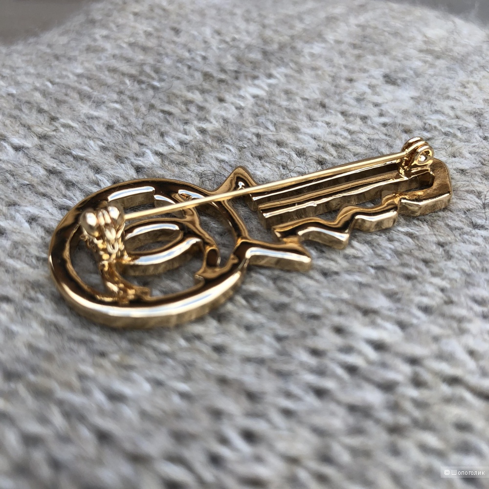 Брошь CHANEL GOLD KEY, one size