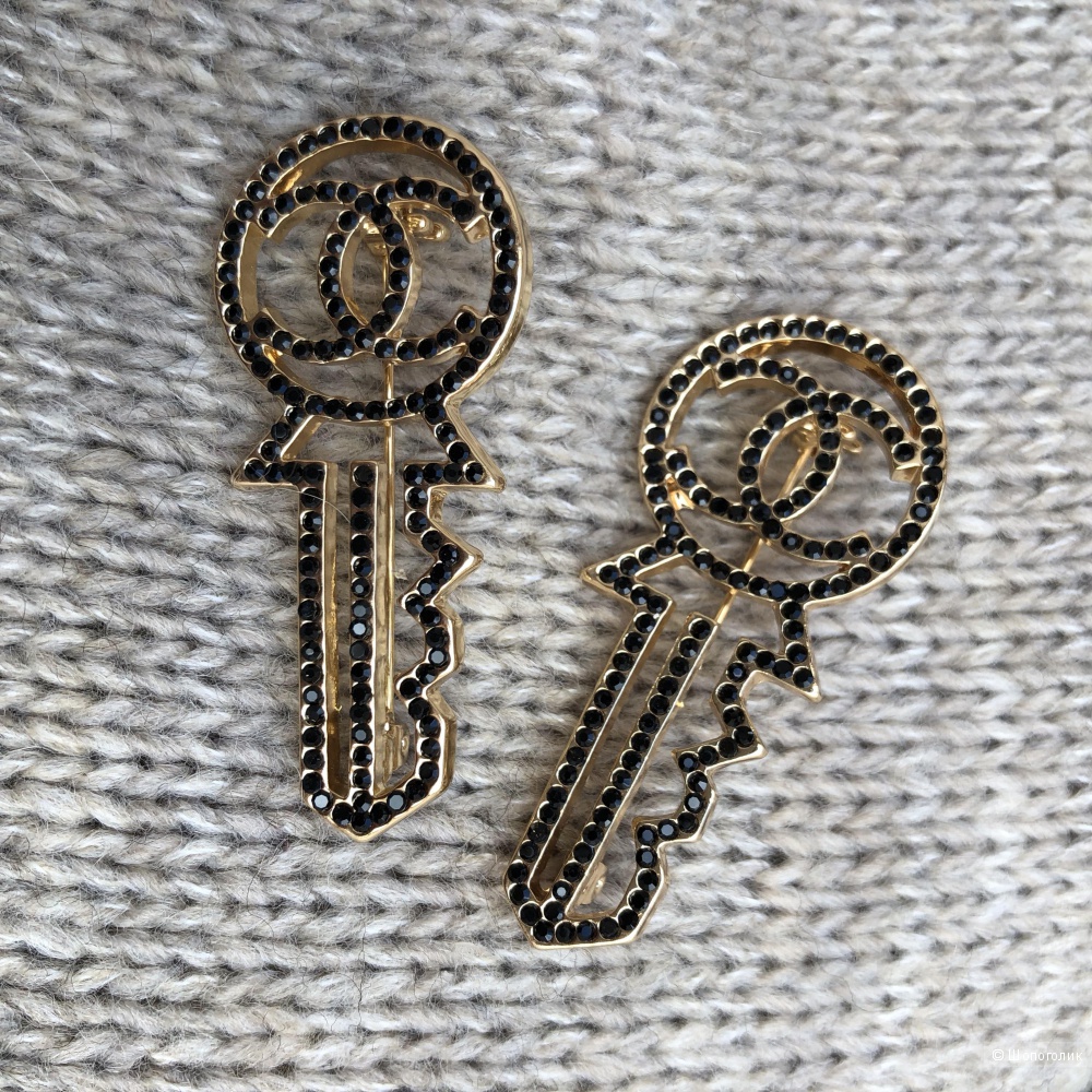 Брошь CHANEL GOLD KEY, one size