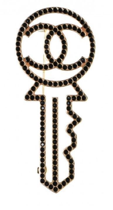 Брошь CHANEL GOLD KEY, one size