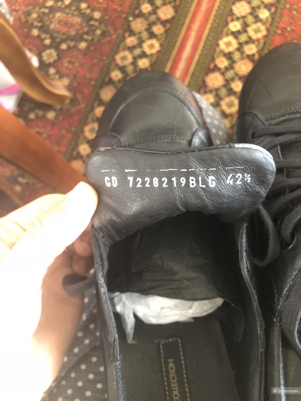 Кожаные кроссовки, Tj collection, 42, 5 р