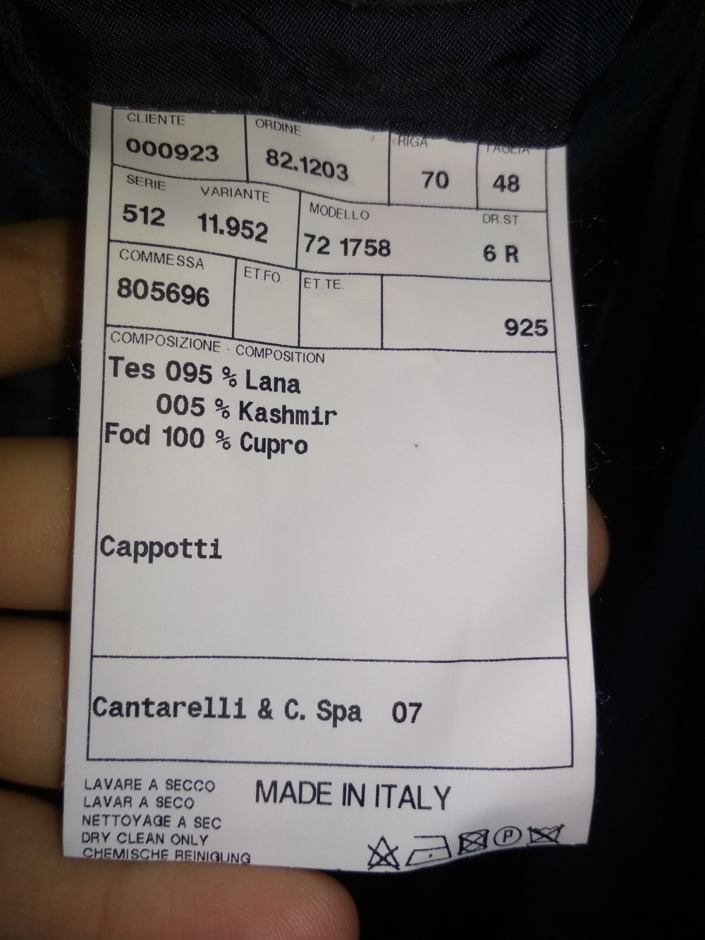 Пальто Cantarelli 48-50