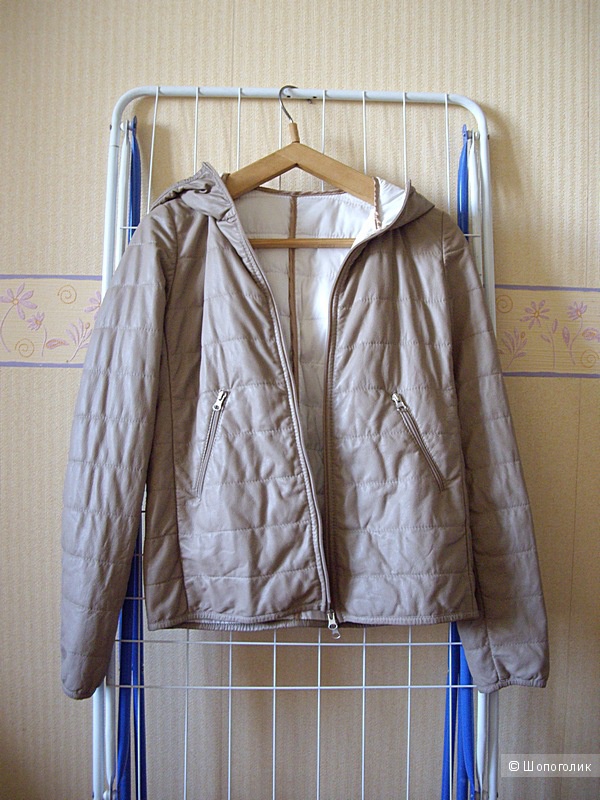 Кожаная куртка VINTAGE DE LUXE 44 ит.( 42-44 русский размер)