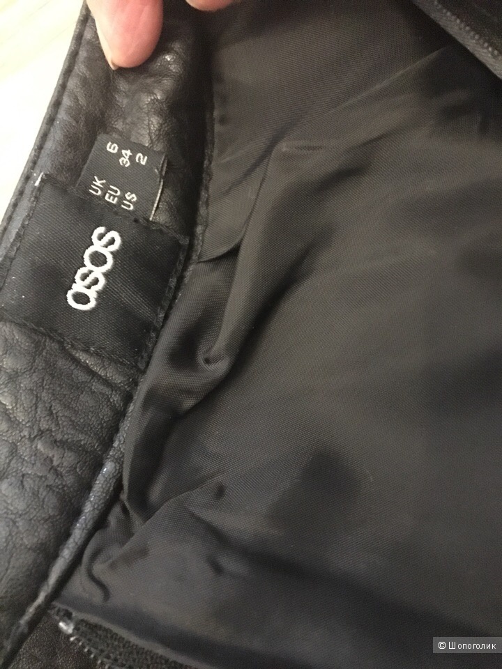 Кожаная юбка Asos UK6