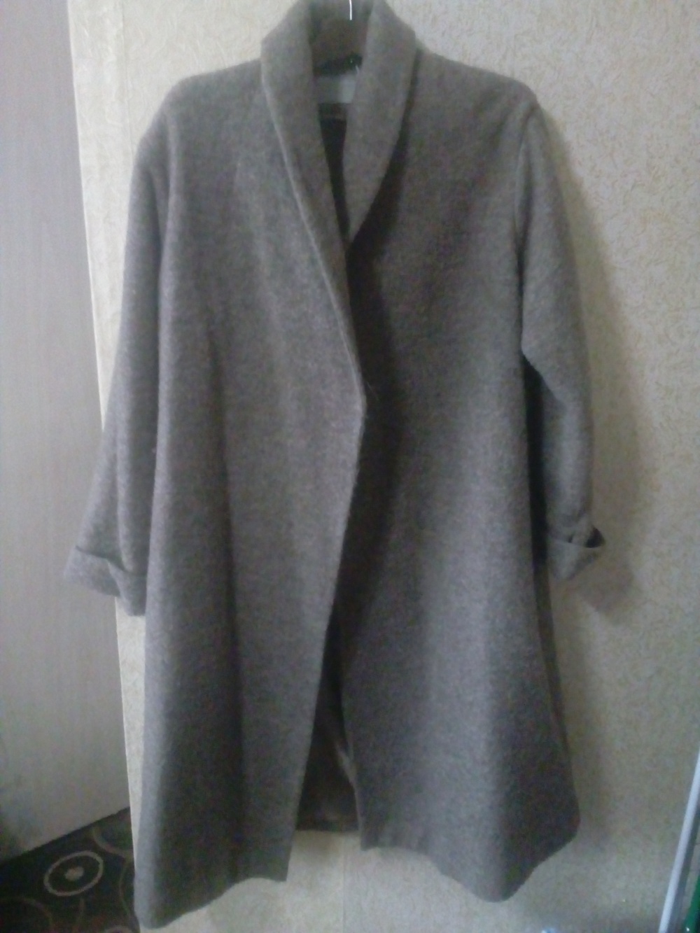 Трикотажное оversize-пальто из шерстяной смеси ASOS, UK 6