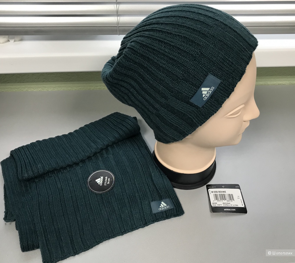 Шапка и шарф Adidas one size