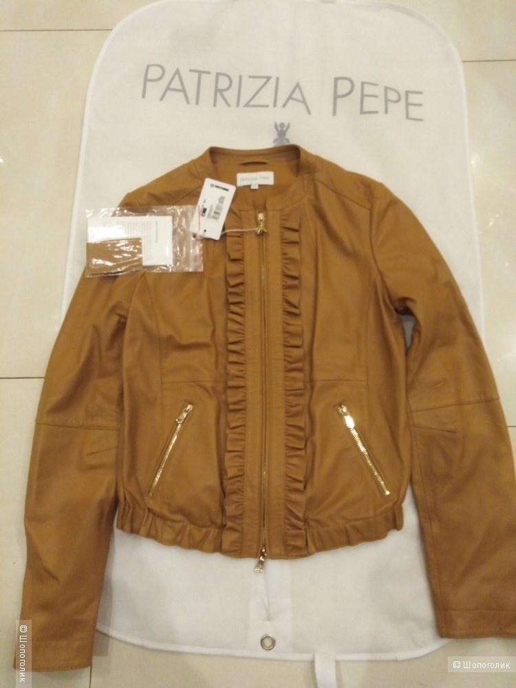 Кожаная куртка Patrizia Pepe размер 42IT