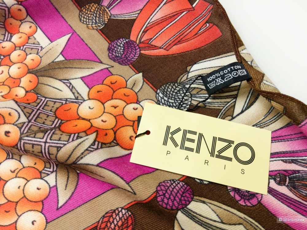 Платок Kenzo, magnolia, 90*90 см.